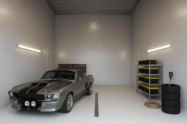 A garage for the car enthusiast — illustration